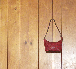 Vintage Relic Faux Carved Leather Look Handbag