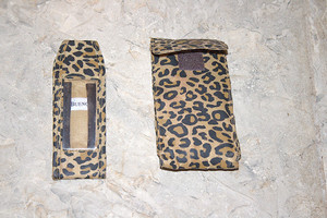 Vintage Bueno 2-Pc. Leopard Print Accessory Cases