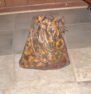 Vintage Genuine Hand-Tanned Tanzanian Handcrafted Leather Unisex Bag