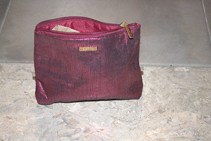 Vintage Celebrity Red Shimmering Tulle Fabric Bag