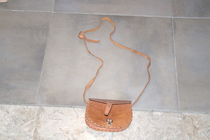 Vintage 100% Genuine Leather Handcrafted Mini Trail Riding Bag