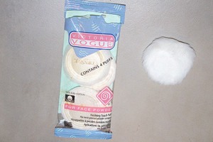 Vintage Victoria Vogue 3-Pc. Corn Silk 100% Cotton Finishing Touch Facial Puffs