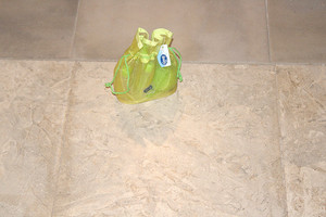 Vintage Goody 5-Pc Lime Green Net Drawstring Peach Travel Set