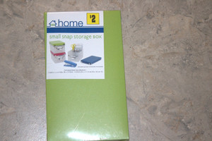 Post Vintage DG Home Green Small Snap Storage Box