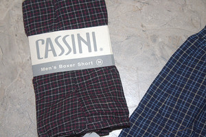 Vintage Oleg Cassini RED Plaid Men's Boxers