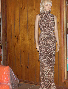 Luxxel Stretch-2-Fit Leopard Print Dress