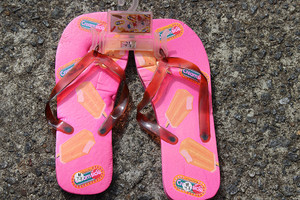 Vintage Creamsicle Flip Flop Size 7-8