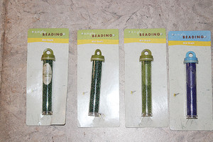 Simply Beading 4-Tube Trypan Blue/Yellow Green & Green Mini Glass Beads