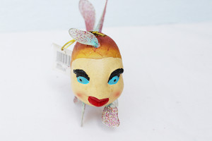 Vintage Immaculately Made-Up Glamour Fish with Glitter Fins & Tail