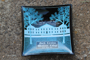 Vintage North Carolina Wesleyan College Ceramic Tray/Holder