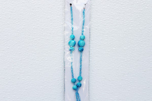 Beaded Eyeglasses Cord- Turquoise