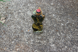 Vintage SMILING Female Body Oil Lamp