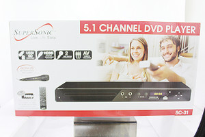Super Sonic 5.1 Channel DVD Player with Bonus Microphone Included