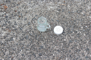 Golden Harvest Glass Jug Spice Shaker with Handle