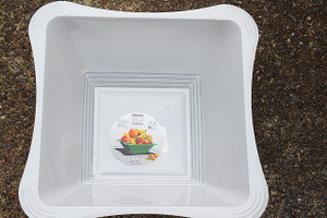 Paragon Plastics Large Food Grade Bowls- Clear. 13" W x 6" D