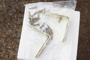 National Brand Brass Finish Corner Irons