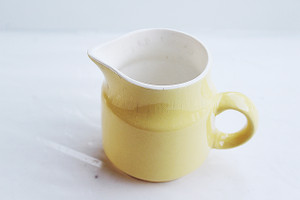 Yellow Ceramic Creamer Jug