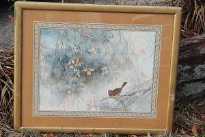 Cecilia Lin Vintage 1980s Enchanted Fall Framed Print