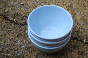 Ceramic Soup/Cereal 3-Bowl Set Blue