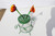 Flower Arrangement Glass Jar/Frog Lid & Metal Stand