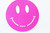 Large Fuchsia Felt Material Smiley Face
