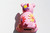 Adorable Flower Power Pink Bear Bank