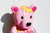 Adorable Flower Power Pink Bear Bank