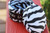 Safari Round Zebra Fabric Storage Box