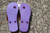 Vintage Tootsie Roll Pop Purple Sole Flip Flops Size 5-6
