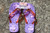 Vintage Tootsie Roll Pop Purple Sole Flip Flops Size 5-6