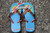 Vintage Bazooka Bubble Gum Flip Flops Size 7-8