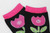Designer's Socks Black/Fuchsia/Stones