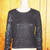 Vintage Jennifer Lopez Black Glitter Top