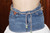 Vintage Denim & Lace Skirt W/Under Shorts (Belt Included View)