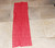 Vintage Red Sheer Poly & Silver Stripes Scarf