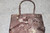 Vintage Sassy Denim Pockets Design Mini Fabric Handbag Brown