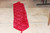 Vintage Red Burnt Velvet Table Runner