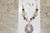 Vintage Faux Diamonds/Silver Blink-Blink Necklace & Earring Set
