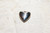 Vintage Large Puffed Heart Silver Metal Pendant (Poor Image)