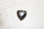 Vintage Large Puffed Heart Silver Metal Pendant (Poor Image)