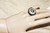Vintage Black & White Swirl Adjustable Dome Ring