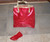 Vintage Clinique 2-Pc. Red Shine Handbag