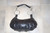 Vintage Crescent Shape Soft Faux Leather Butterflies Handbag