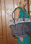 Vintage Leeds PVC Material Gray/Silver Iridescent Bag