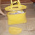 Vintage Fields of Straw Yellow Handcrafted Pure 100% Natural Fibers & Clear Vinyl Large Bag & Visor