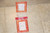 Post Vintage 2004 Target Red Oriental 3.5" x 5" Fabric Photo Frame