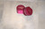 Vintage CHERISH Satin Burgundy Mirror Treasure Storage Case