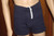 Vintage Jostens 100% Cotton Knit Jersey Blue Men's Shorts