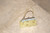 Vintage Oriental Sage Floral Silk Clasp Purse W/Blue Jewel Stones & Faux Pearls