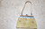 Vintage Oriental Sage Floral Silk Clasp Purse W/Blue Jewel Stones & Faux Pearls